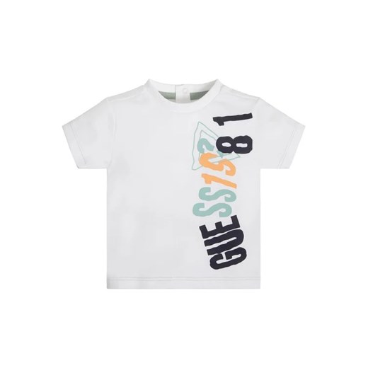 Guess T-Shirt I3GI02 K8HM3 Biały Regular Fit ze sklepu MODIVO w kategorii Koszulki niemowlęce - zdjęcie 168386314