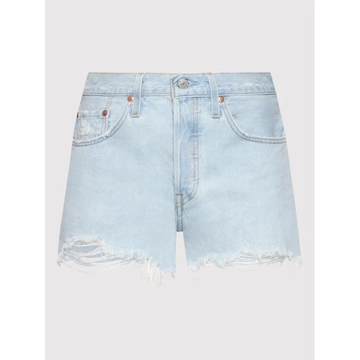 Levi's® Szorty jeansowe 501® Original 56327-0231 Niebieski Regular Fit 34 okazyjna cena MODIVO