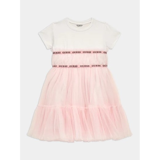 Guess Sukienka elegancka J4RK26 K6YW0 Różowy Regular Fit Guess 12Y MODIVO