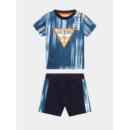 Guess Komplet t-shirt i szorty sportowe I4RG06 K8HM3 Kolorowy Regular Fit ze sklepu MODIVO w kategorii Komplety niemowlęce - zdjęcie 168388680