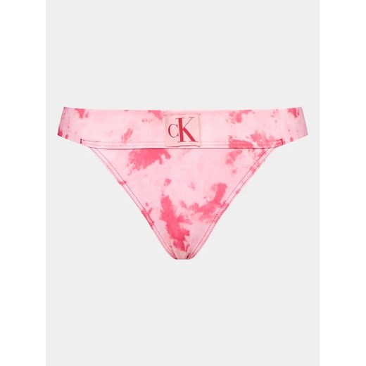 Calvin Klein Swimwear Dół od bikini KW0KW02126 Różowy L promocja MODIVO