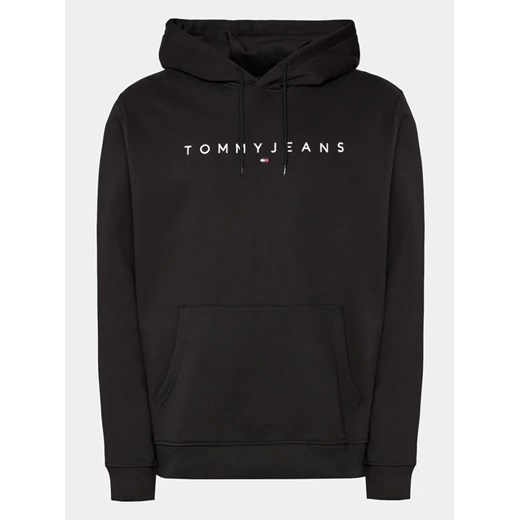 Tommy Jeans Bluza Linear Logo DM0DM17985 Czarny Regular Fit Tommy Jeans XXL MODIVO