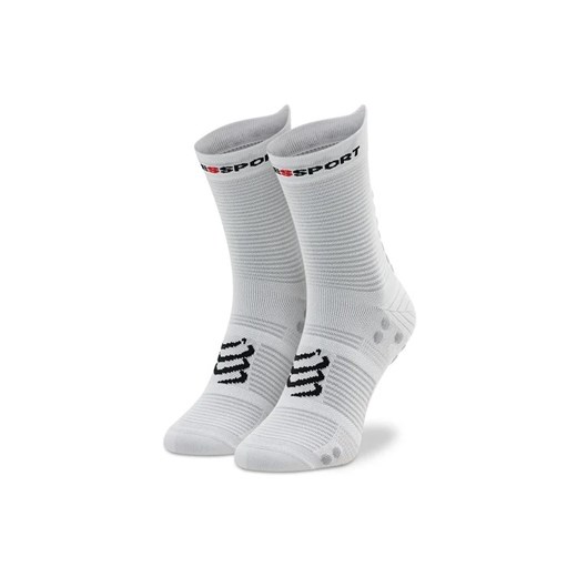 Compressport Skarpety wysokie unisex Pro Racing Socks V4.0 Run High XU00046B_010 Biały ze sklepu MODIVO w kategorii Skarpetki damskie - zdjęcie 168389243