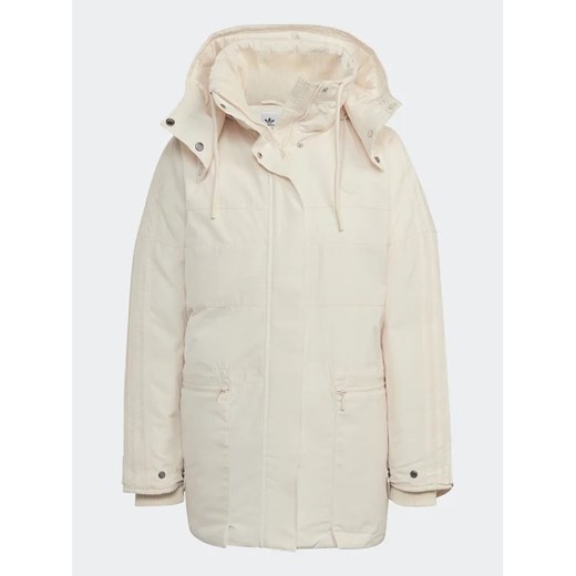 adidas Parka HK5249 Écru Relaxed Fit 38 MODIVO