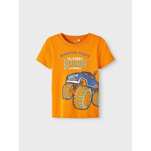 NAME IT T-Shirt 13213252 Pomarańczowy Regular Fit ze sklepu MODIVO w kategorii T-shirty chłopięce - zdjęcie 168390214