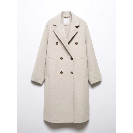 Mango Płaszcz wełniany Picarol 57025138 Écru Oversize Mango L MODIVO okazyjna cena
