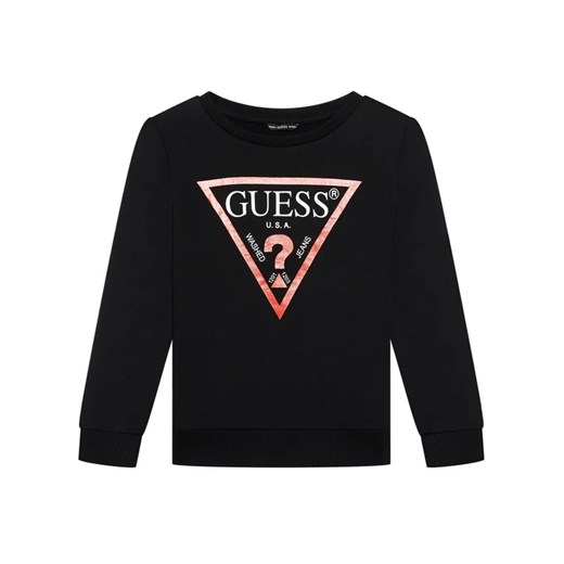 Guess Bluza L73Q09 KAUG0 Czarny Regular Fit Guess 16Y promocyjna cena MODIVO