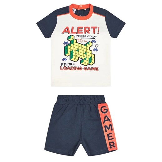 Primigi Komplet t-shirt i spodenki Game Player 45191001 Kolorowy Regular Fit Primigi 18M wyprzedaż MODIVO