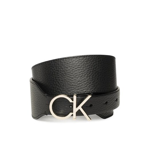 Calvin Klein Pasek Damski Re-Lock High Waist Belt 50Mm K60K610382 Czarny ze sklepu MODIVO w kategorii Paski damskie - zdjęcie 168392210