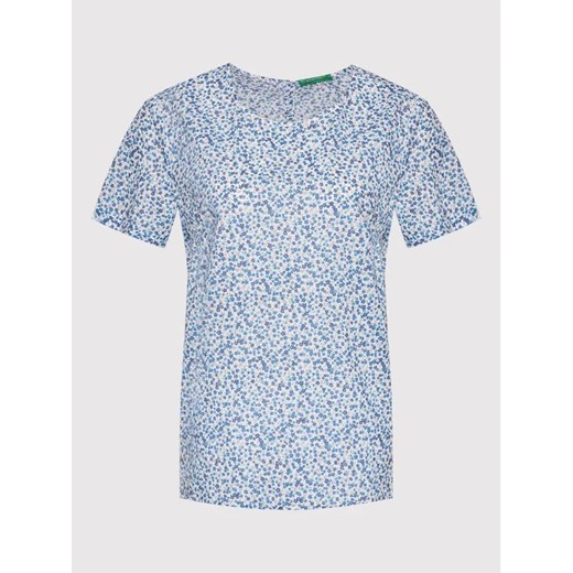 United Colors Of Benetton Bluzka 5OA95QBA4 Niebieski Regular Fit United Colors Of Benetton S okazja MODIVO