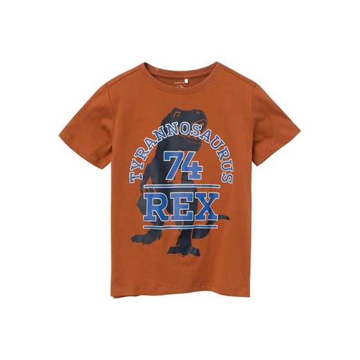 NAME IT T-Shirt 13220010 Brązowy Regular Fit ze sklepu MODIVO w kategorii T-shirty chłopięce - zdjęcie 168393284
