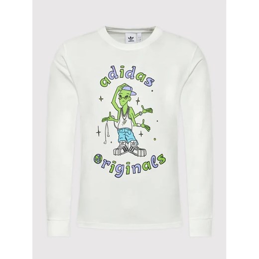 adidas Longsleeve Stoked Alien HC7142 Biały Regular Fit XL MODIVO