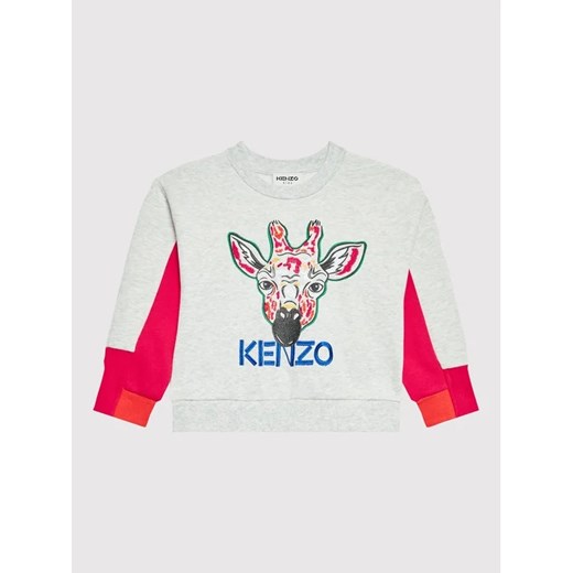 Kenzo Kids Bluza K15568 M Szary Regular Fit ze sklepu MODIVO w kategorii Bluzy dziewczęce - zdjęcie 168393461