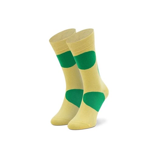 Happy Socks Skarpety wysokie unisex JUB01-2000 Żółty ze sklepu MODIVO w kategorii Skarpetki damskie - zdjęcie 168393541