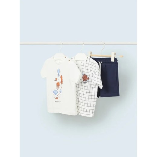 Mayoral Komplet t-shirt, top i spodenki 1649 Kolorowy Regular Fit ze sklepu MODIVO w kategorii Komplety niemowlęce - zdjęcie 168394852