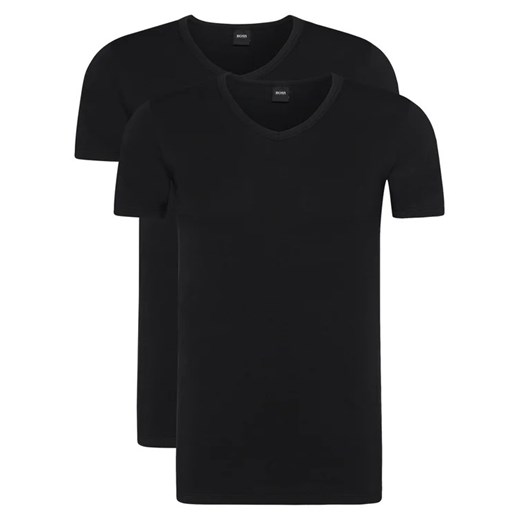 Boss Komplet 2 t-shirtów Vn 2P Co/El 50325408 Czarny Slim Fit ze sklepu MODIVO w kategorii T-shirty męskie - zdjęcie 168394994