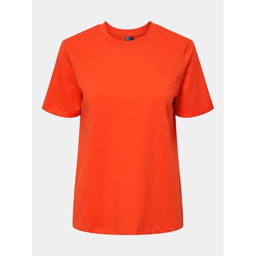 Pieces T-Shirt Ria 17086970 Czerwony Regular Fit Pieces M MODIVO