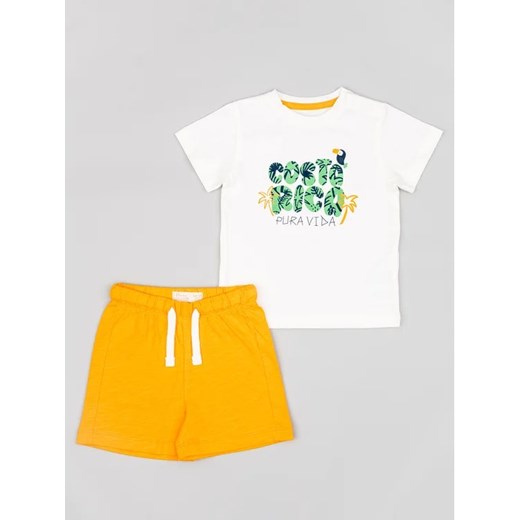 Zippy Komplet t-shirt i spodenki ZBBAP0602 23004 Pomarańczowy Regular Fit ze sklepu MODIVO w kategorii Komplety niemowlęce - zdjęcie 168397162