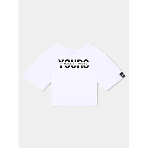 DKNY T-Shirt D35T18 D Biały Regular Fit 14Y okazyjna cena MODIVO