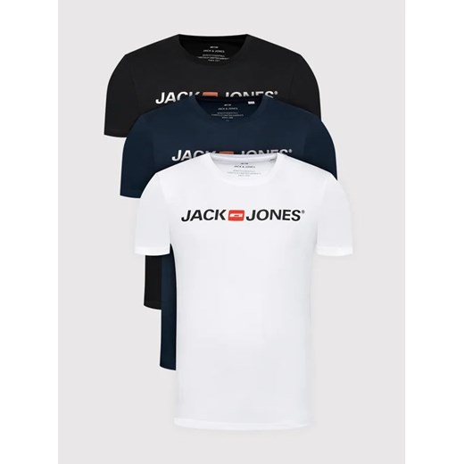 Jack&Jones Komplet 3 t-shirtów Corp Logo 12191330 Kolorowy Slim Fit ze sklepu MODIVO w kategorii T-shirty męskie - zdjęcie 168397224