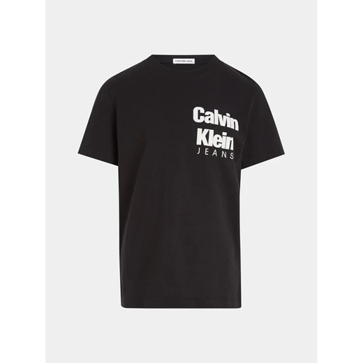Calvin Klein Jeans T-Shirt Mini Blown Up Logo IB0IB01885 Czarny Regular Fit 8Y okazja MODIVO