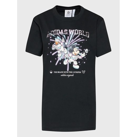 adidas T-Shirt Disney Graphic HL9050 Czarny Regular Fit 34 okazja MODIVO