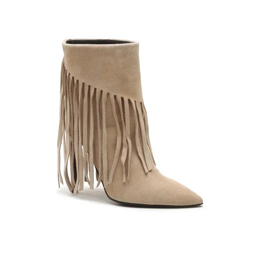 Pinko Botki Olympe Tronchetto PE 23 BLKS1 100573 A0N8 Beżowy Pinko 38 wyprzedaż MODIVO