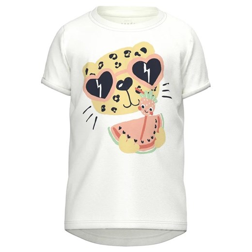 NAME IT T-Shirt 13215038 Biały Regular Fit ze sklepu MODIVO w kategorii Bluzki dziewczęce - zdjęcie 168398362