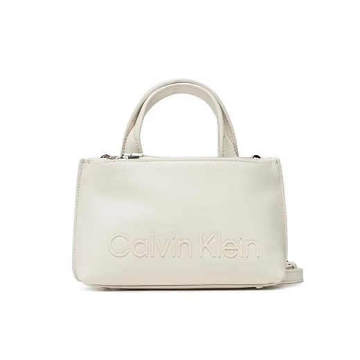 Calvin Klein Torebka Ck Set Mini Tote K60K610167 Beżowy ze sklepu MODIVO w kategorii Kuferki - zdjęcie 168398373