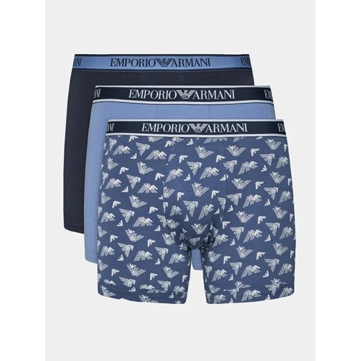 Emporio Armani Underwear Komplet 3 par bokserek 111473 3F717 04937 Niebieski ze sklepu MODIVO w kategorii Majtki męskie - zdjęcie 168398441