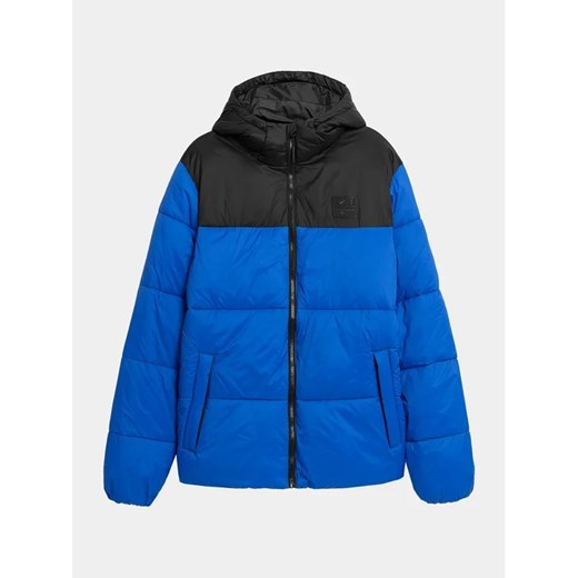 4F Kurtka puchowa 4FAW23TDJAM243 Niebieski Regular Fit XL okazyjna cena MODIVO
