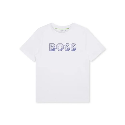 Boss T-Shirt J25O03 S Biały Regular Fit ze sklepu MODIVO w kategorii T-shirty chłopięce - zdjęcie 168399982
