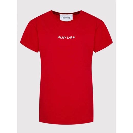PLNY LALA T-Shirt Classic PL-KO-CL-00241 Czerwony Regular Fit XXS MODIVO