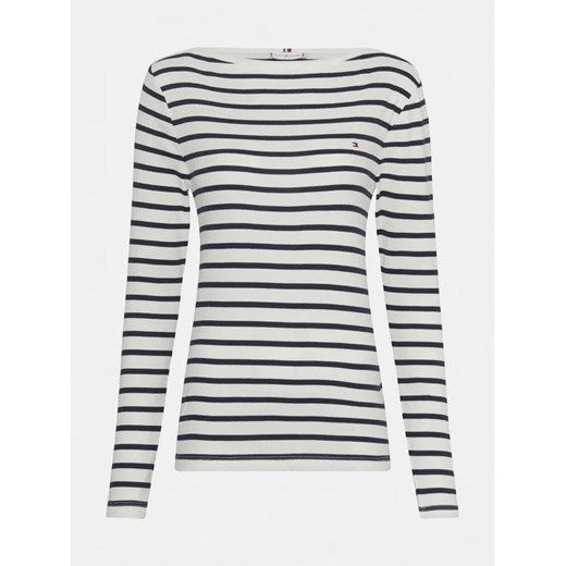 Tommy Hilfiger Bluzka Cody WW0WW40829 Écru Slim Fit Tommy Hilfiger S MODIVO wyprzedaż