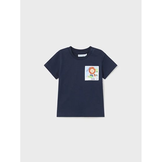 Mayoral T-Shirt 1019 Granatowy Regular Fit ze sklepu MODIVO w kategorii Koszulki niemowlęce - zdjęcie 168401074