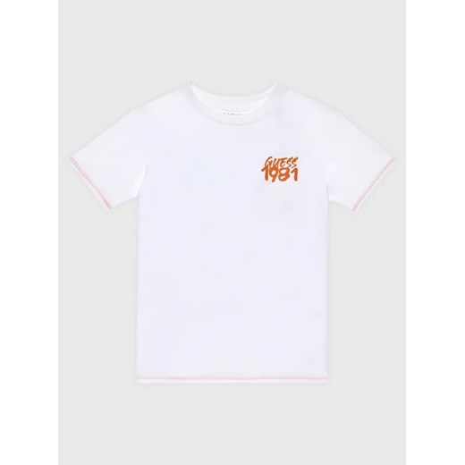 Guess T-Shirt L3GI06 K8HM0 Biały Oversize ze sklepu MODIVO w kategorii T-shirty chłopięce - zdjęcie 168401224