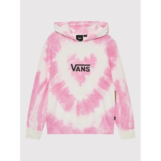 Vans Bluza Tie Dye Heart VN0A7RRR Różowy Regular Fit ze sklepu MODIVO w kategorii Bluzy dziewczęce - zdjęcie 168401693