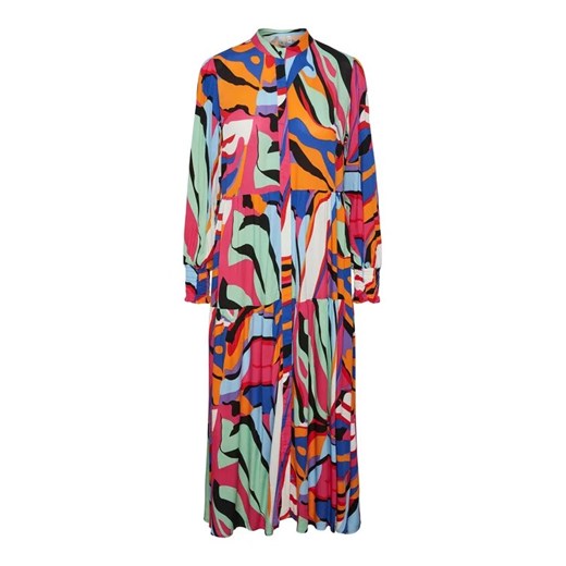 YAS Sukienka koszulowa 26027838 Kolorowy Regular Fit Yas L okazyjna cena MODIVO