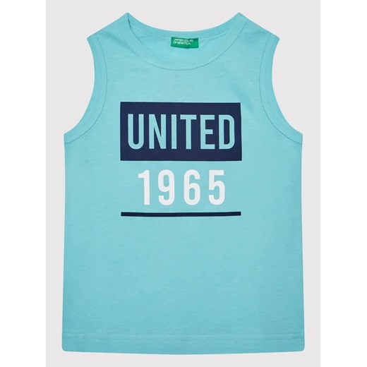 United Colors Of Benetton Top 3I1XCH003 Niebieski Regular Fit ze sklepu MODIVO w kategorii T-shirty chłopięce - zdjęcie 168402392