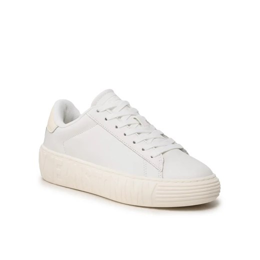 Tommy Jeans Sneakersy Tjw New Cupsole Leather Lc EN0EN02212 Écru Tommy Jeans 38 wyprzedaż MODIVO