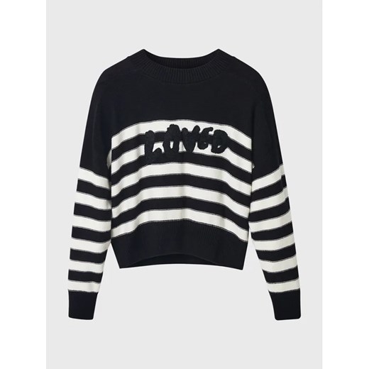 Desigual Sweter Anais 22WWJF26 Czarny Loose Fit Desigual L okazja MODIVO