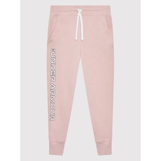 Under Armour Spodnie dresowe Ua Rival 1356487 Różowy Tapered Fit Under Armour XS MODIVO