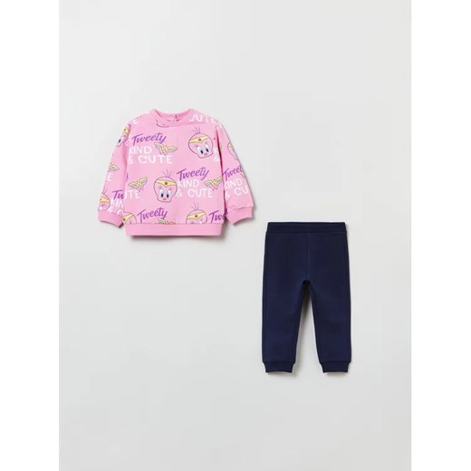 OVS Komplet bluza i legginsy LOONEY TUNES 1848466 Różowy Regular Fit ze sklepu MODIVO w kategorii Dresy dla niemowlaka - zdjęcie 168403511
