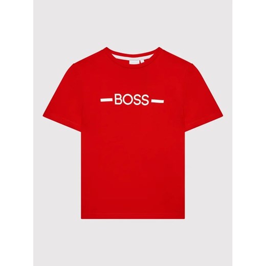 Boss T-Shirt J25N29 S Czerwony Regular Fit 10Y MODIVO