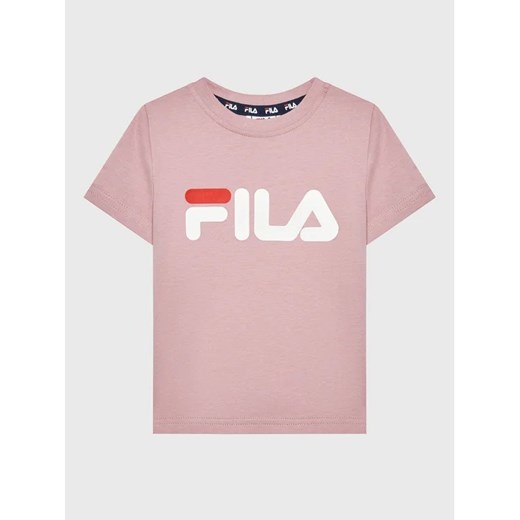 Fila T-Shirt Sala Logo FAK0089 Różowy Regular Fit ze sklepu MODIVO w kategorii T-shirty chłopięce - zdjęcie 168404482