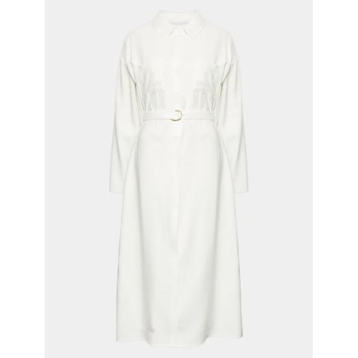 Silvian Heach Sukienka koszulowa GPP23325VE Biały Regular Fit 46 MODIVO