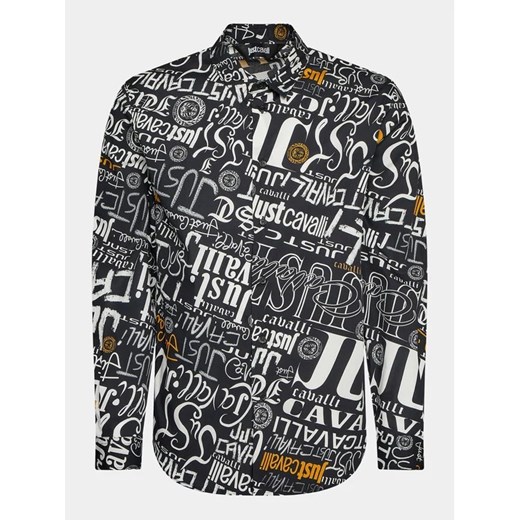 Just Cavalli Koszula 75OAL2S0 Czarny Slim Fit Just Cavalli 54 okazja MODIVO