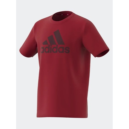 adidas T-Shirt Essentials Big Logo Cotton T-Shirt IJ6262 Czerwony Regular Fit ze sklepu MODIVO w kategorii T-shirty chłopięce - zdjęcie 168405463