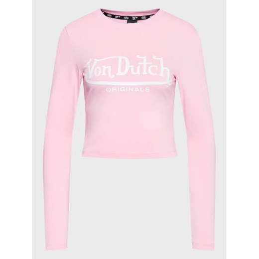 Von Dutch Bluzka Blair 6 224 012 Różowy Slim Fit ze sklepu MODIVO w kategorii Bluzki damskie - zdjęcie 168405782