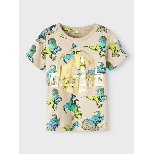 NAME IT T-Shirt 13219776 Beżowy Regular Fit ze sklepu MODIVO w kategorii Koszulki niemowlęce - zdjęcie 168406120